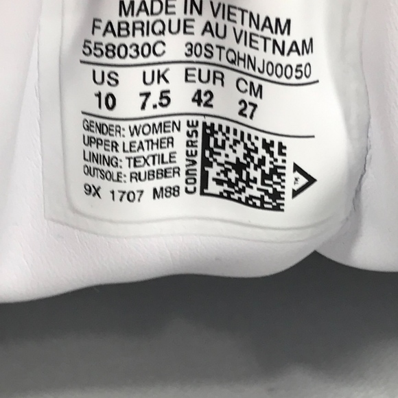 Converse Pro Leather LP Ox Artic Fire White Shoes - Picture 7 of 8